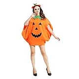 yumcute Halloween Kostüm Kürbis Kostüm Anzug süß unisex mit Lustige Kürbis Cosplay Party Kleidung Karneval lustig Party Cosplay Kleidung Geeignet für Kinder Erwachsene