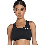 Nike Damen Nike Med Non Pad Sports Bra, Black/White, M EU