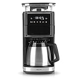 BEEM FRESH-AROMA-PERFECT III Filterkaffeemaschine mit Mahlwerk - Thermo | Edelstahl | Mit Isolierkanne & Aroma-Plus-Funktion | Permanentfilter & 24-H-Timer | 1000 W | bis zu 10 Tassen