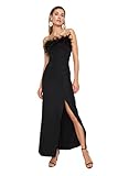 TRENDYOL Frauen Maxi Schicht Figurbetont Gewebte Abendkleid