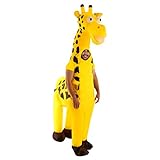 Morph Aufblasbares Giraffen Kostüm für Erwachsene, lustiger riesiger Tieranzug, Halloween Karneval Partys Einheitsgröße