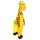 Morph Aufblasbares Giraffen Kostüm für Erwachsene, lustiger riesiger Tieranzug, Halloween Karneval Partys Einheitsgröße