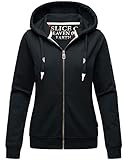 Navahoo Damen Hoodie Sweatjacke Kapuzen Jacke Sweater Pullover Engelshaar Navy 42 - XL