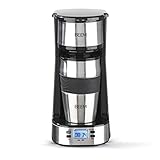 BEEM THERMO 2 GO Single Filterkaffeemaschine mit 0,4l Thermobecher | Permanentfilter | Mit 24h-Timer für einen Becher heißen Kaffee am Morgen ohne Wartezeit | 750 W