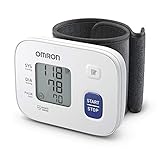 OMRON RS1 Automatisches Handgelenk-Blutdruckmessgerät, klinisch validiert, Blutdruckmessgerät mit vorgeformter Manschette 13,5 – 21,5 cm, genaue Messung, Manschettenwickelanleitung
