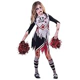 amscan 9914707 – Teenager-Mädchen, Zombie-Cheerleader, Kinder-Kostüm, Alter: 12–14 Jahre