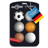 6X Stück Speedball Profi Kickerbälle für Tischfussball Tischkicker Kicker-Ball Set Auswahl Verschiedene Sorten (Kork, PE, PU, ABS) 35mm (6er Set)