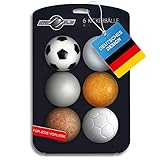 6X Stück Speedball Profi Kickerbälle für Tischfussball Tischkicker Kicker-Ball Set Auswahl Verschiedene Sorten (Kork, PE, PU, ABS) 35mm (6er Set)