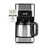 BEEM FRESH-AROMA-TOUCH Filterkaffeemaschine - Thermo | Edelstahl | 1 l Thermokanne | 24-Stunden-Timer | 800 W | Touch-Display | Für 4-8 Tassen