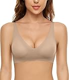 CheChury Bügelfreier Nahtloser BH für Damen Soft BH Ohne Buegel Herausnehmbare Einlagen Bequemer Bralette Komfort BH Hautfarbener BH Ohne Bügel Damen Soft-BH Täglicher BH Bequem und weich