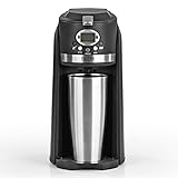 BEEM GRIND & BREW 2 GO Single-Filterkaffeemaschine mit Mahlwerk | 0,4 l Thermobecher | 24h-Timer | 800 W | Coffee to Go | Permanentfilter