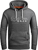 Grin&Bear Hoodie Herren Sweatshirt GEC704 Anthrazit L