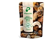 PlantLife BIO Nussmischung 'Absolutely Nuts' 650g - Premium Nuss Mix aus 5 Sorten Rohen, Ungerösteten und Ungesalzenen Nüssen