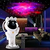 LED Sternenhimmel Projektor, Astronaut Sternenhimmel Projektor Galaxy Nachtlicht,Planetarium Projektor mit Timer,Fernbedienung,Schlafzimmer Deckenprojektion Lampe,Geschenk für Kinder und Erwachsene