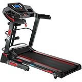 FITFIU Fitness MC-500 - Klappbares Laufband mit automatischer Steigung, Geschwindigkeit 18km/h, Herzfrequenzmesser, Leistung 2200w, Fitness-Laufband mit Lauffläche 41x123cm, max. Gewicht 120kg