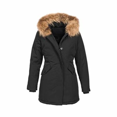 winterjacken damen kapuze echtfell