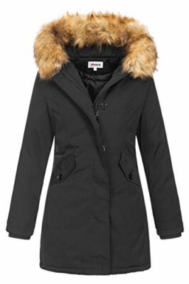 parka mit fell gefüttert damen