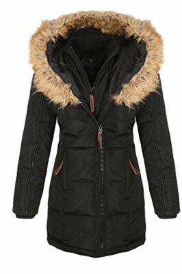 winterjacke lang damen tailliert