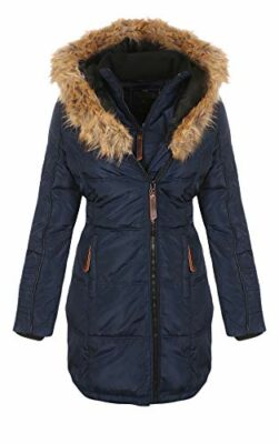 damen winterjacke extra lang