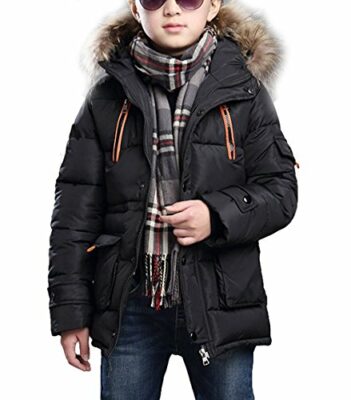 winterjacke mit fellkapuze jungen