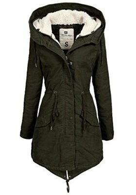 parka oliv gefüttert damen