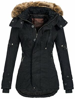 winterjacken damen mit fellkapuze c&a