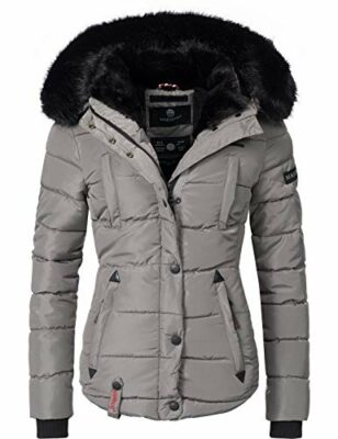 marikoo damen parka grau