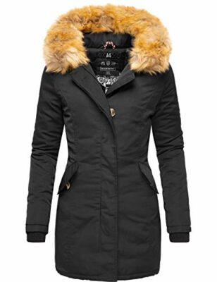braune jacke mit fell damen