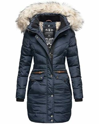 navahoo damen winter jacke mantel parka warm gefütterte winterjacke b383
