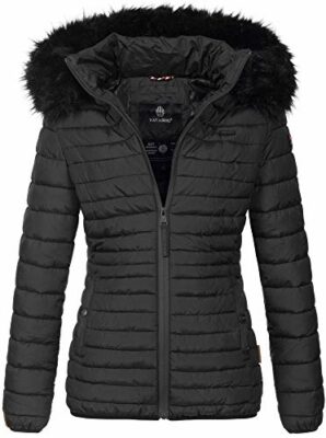 navahoo designer damen winter jacke steppjacke stepp winterjacke b655