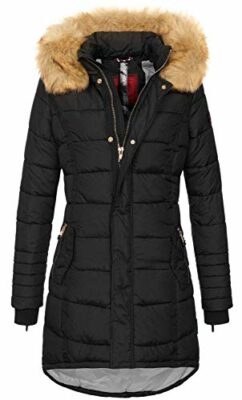 gesteppte winterjacke damen lang
