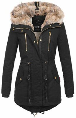 warme damen winter jacke lang teddyfell winterjacke parka mantel b648