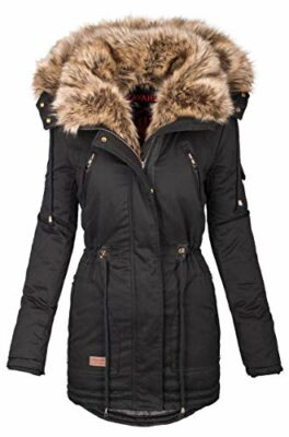 warme winterjacke damen mit fell