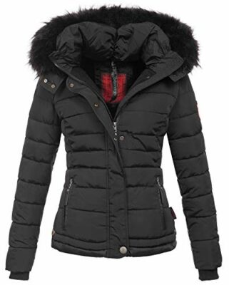 winterjacke mit fell damen zara