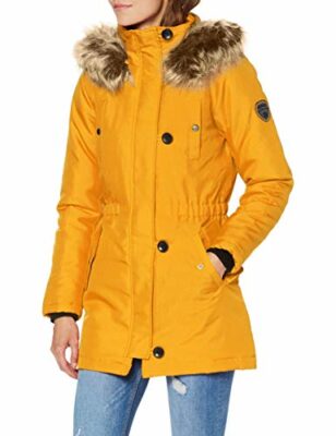 parka gefüttert damen gelb