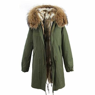 parka mit kaninchenfell gefüttert