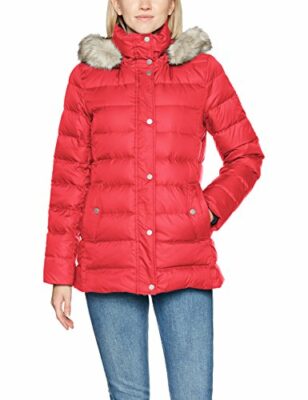 winterjacke mit fell damen tommy hilfiger