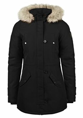winterjacke mit dicker fellkapuze