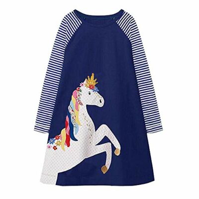 winterjacke mädchen einhorn