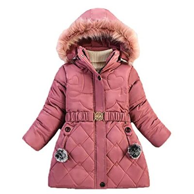 winterjacke mit gürtel mädchen