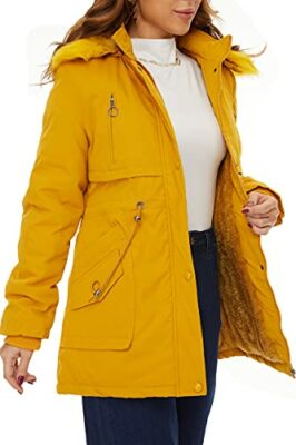 winterjacke mädchen gelb