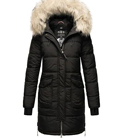 parka gefüttert schwarz