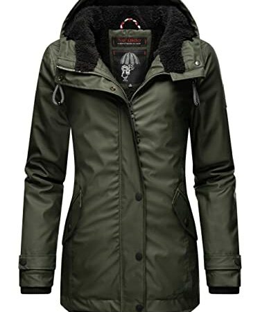 parka gefüttert oliv