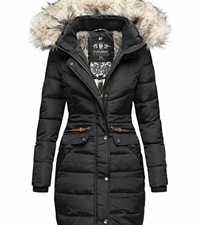 parka gefüttert damen schwarz