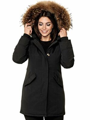 parka mit echtpelz gefüttert