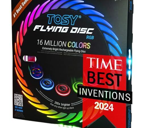 TOSY Flying Disc – 108 RGB-LEDs oder 36 einfarbige LEDs