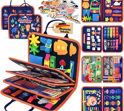 ZOOI Busy Board Montessori Spielzeug ab 1 Jahr, Busy Book